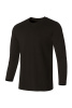 Футболка с длинным рукавом с эластаном черная