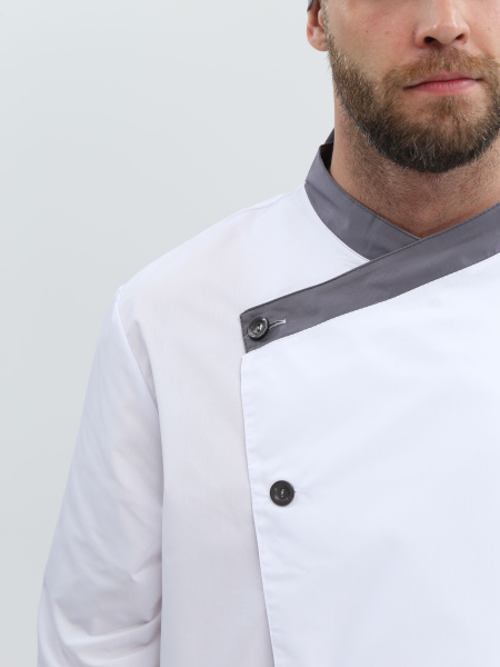 Костюм мужской Канди (тк.ТиСи,120), серый/белый