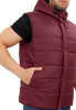 Жилет утеплённый "ДЕЛЬТА" , цвет: бордовый, ткань: Дюспо