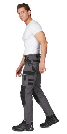 Брюки мужские "Сюрвейер" тёмно-серый/чёрный