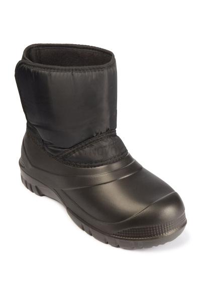 Сапоги комбинированные текстиль/ЭВА модель  утепленные черные