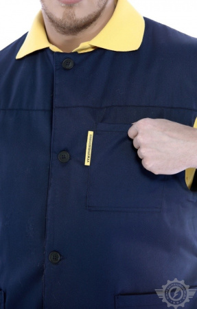 Жилет "Эксперт" зимний темно-синий (эконом)