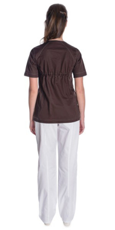 Блуза "Милана" медицинская женская, коричневый