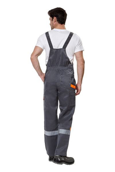 Костюм "Комфорт 2", куртка, п/к, серый/оранжевый