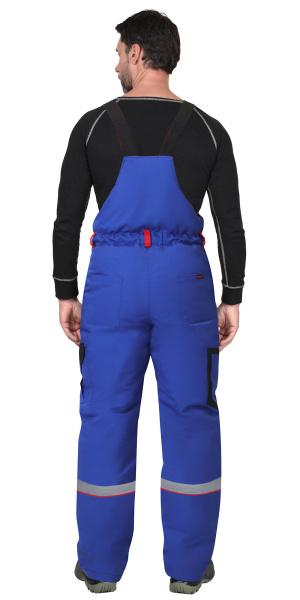 Костюм СТАН зимний: куртка, п/к васильковый с черным и красным