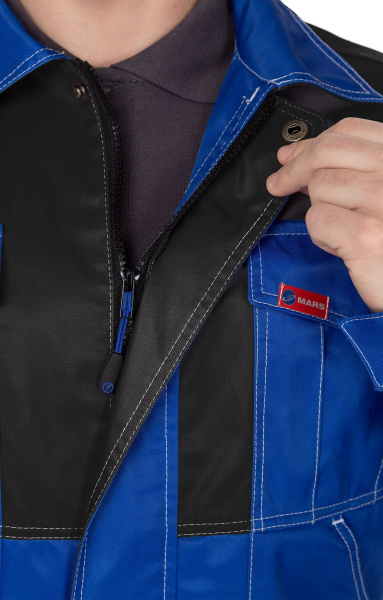 Костюм мужской "MARS" (МАРС), куртка, п/к,  василек с черным