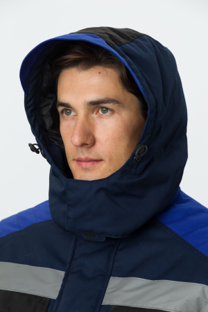 Костюм зимний "Вектрон-2" СОП (тк.Смесовая,240) п/к, т.синий/черный/васильковый