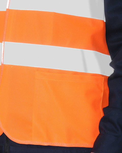 Жилет сигнальный кл.2, 2 СОП (трик.120 гр/м2, карманы) оранжевый (ЧЗ)