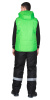 Жилет "ИМИДЖ" салатовый, на подкладке флис, с капюшоном