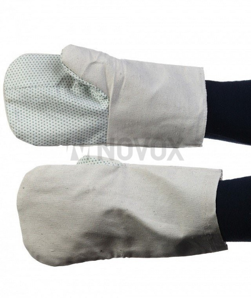 Рукавицы х-б с ПВХ напылением