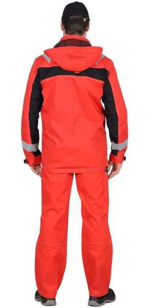 Костюм "Сидней" куртка (чз), п/к, красный с черны, СОП