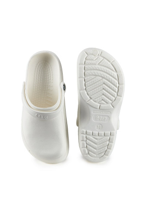 Сабо ЭВА женские с ремешком цвет белый