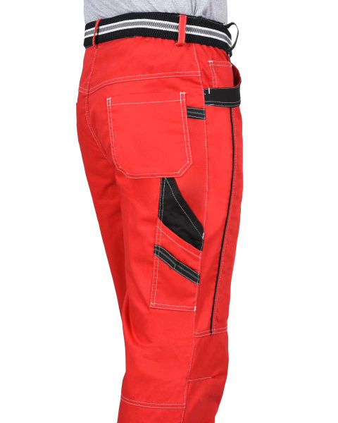 Брюки "Престиж" красные с черным тк. Rodos (245гр.кв.м)