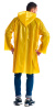 Плащ-дождевик "Люкс" на липучке ПВД 80 мкр. желтый, пропаянные швы (х50)