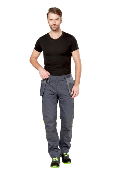 Брюки рабочие мужские летние/демисезонные "Мист" цвет т.серый/серый