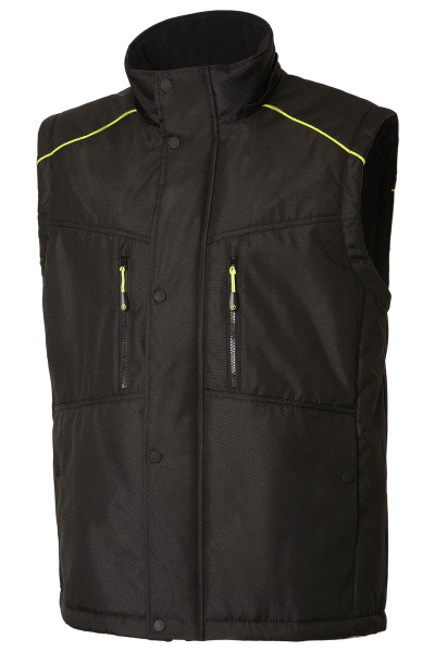 Куртка КОТКРУТ (KOTKRUT) трансформер утепленная черная/лимон