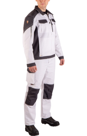 Костюм "STATUS" NEW (Статус), куртка, брюки, белый графит