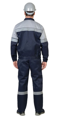 Костюм "ЛЕГИОНЕР" куртка, п/к, синий с серым СОП 50 мм