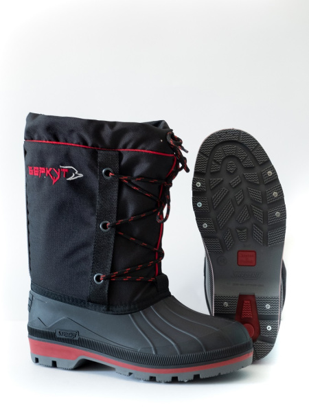 Бахилы мужские "Беркут-2" ТЭП (SARDONIX), на шнурках, с вкл. чулком, черные арт.171-03 (в уп. 4 пар)