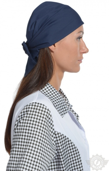 Косынка ткань "Тиси" темно-синяя