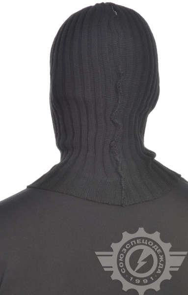 Шлем-маска трикотажная с прорезями черная