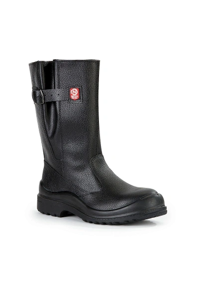 Сапоги рабочие зимние утепленные "Нитро МАКС" с КП КЩС натуральный мех цвет черный