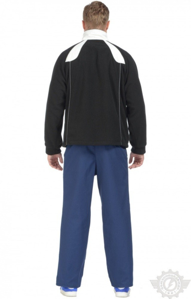 Куртка "Стиль" ткань "Флис" черно-белая