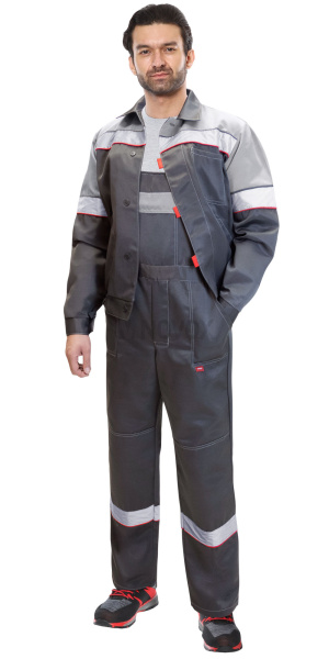 Костюм ЛЕГИОНЕР куртка кор., п/к, т.серый со св.серым и СОП