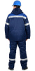 Костюм зимний "ТИТАН" куртка дл., полукомбинезон, цв. т.синий/василек