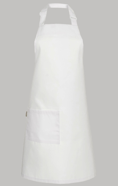 Фартук HORECA (ХОРЕКА) с нагрудником white (белый)