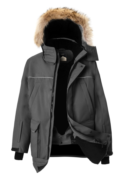 Куртка Домбай утепленная графит, тк.Рейнман Хеви
