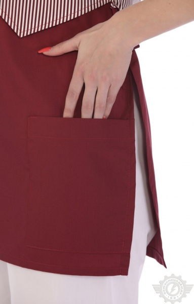 Фартук-халат "Элегант" бордо