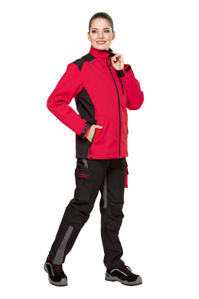 Куртка рабочая демисезонная "Студио" цвет красный/черный