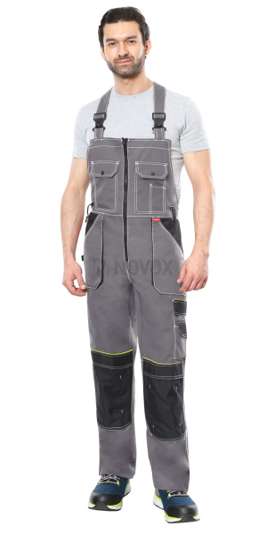 Полукомбинезон АГАТ серый с черным