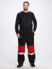 Костюм зимний "Нордхард-2" СОП (тк.Смесовая,250) п/к, черный/красный