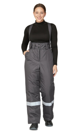 Брюки женские утеплённые "Онега" серые