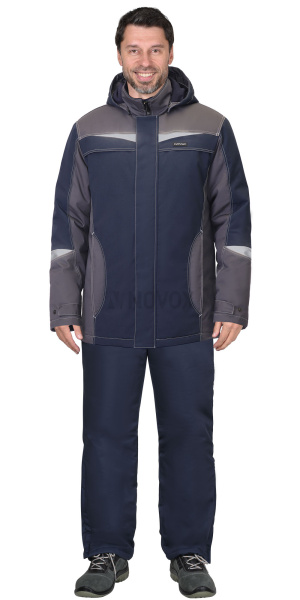 Куртка ОЗОН синяя с серым