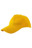 Бейсболка классическая цвет желтый