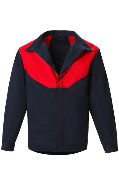 Костюм сварщика Прометей темно-синий-красный, куртка, брюки