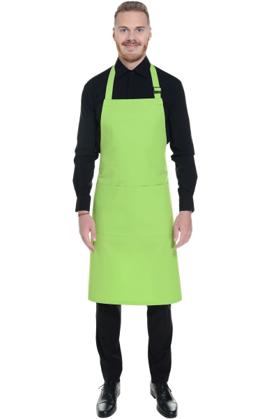 Фартук FLORA (ФЛОРА) с нагрудником spring green (весенний зеленый)