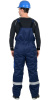 Костюм зимний "ТИТАН" куртка дл., полукомбинезон, цв. т.синий/василек