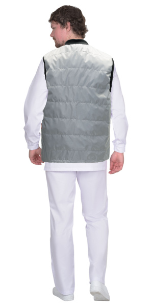 Жилет утепленный МИШЛЕН универсальный серый на подкладке