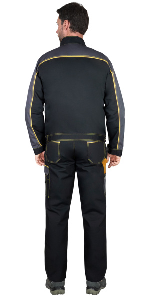 Куртка АГАТ черный с темно-серым