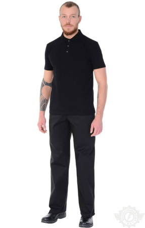 Тенниска-поло черная