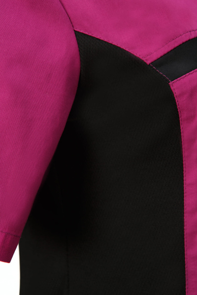 Блуза ЛИНДРЕД (Lindred) ОРИОН женская фуксия/черная, рукав короткий