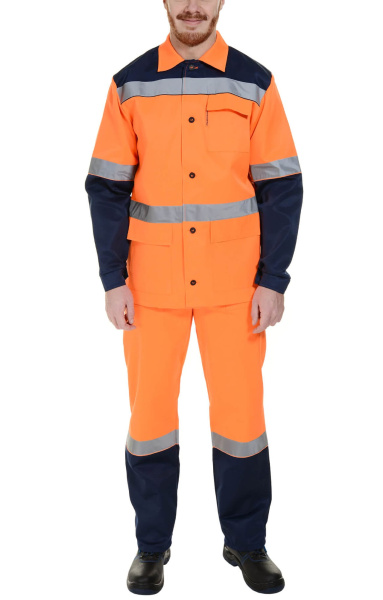 Костюм Коммунальщик сигнальный оранжевый/т.синий