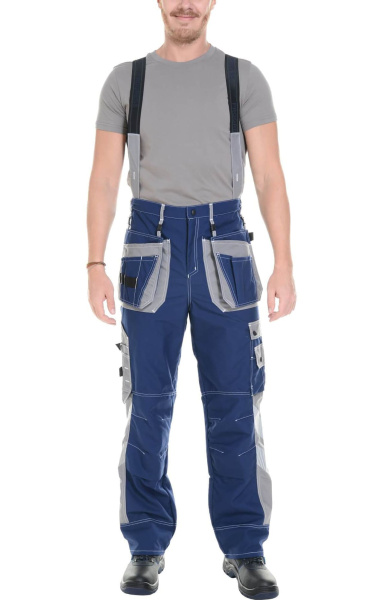 Костюм "Прогресс" , куртка, брюки, темно-синий с темно-серым