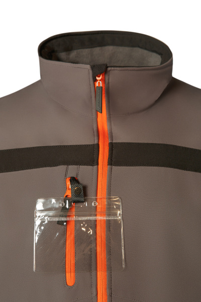 Куртка ДЕЛЬТА ПЛЮС Лулеа2 демисезонная серая/оранжевая