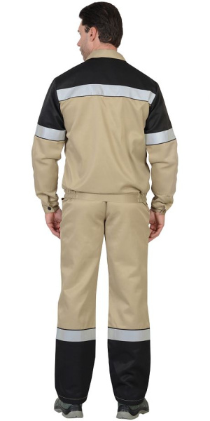 Костюм "ЛЕГИОНЕР" куртка, п/к песочный с черным СОП 50мм