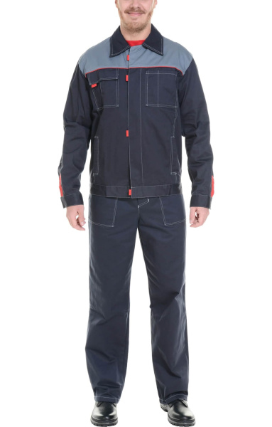 Костюм "Профи" , куртка, п/к, темно-серый